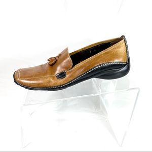 Sesto Meucci Loafers Brown Leather Size 7 S